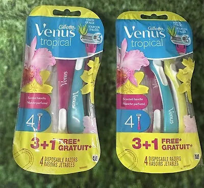 (2) Gillette Venus Tropical Women's Disposable Razor 3 Ct • $15.99
