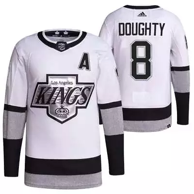 MEN White Drew Doughty #8 Los Angeles Kings Jersey All Stitched • $46.99