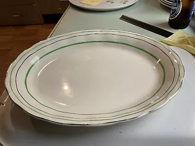 Grindley England Cream Petal Large Charger Plate • $35