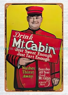 Studio Shops Wall Art DRINK MT CABIN SODA POP Metal Tin Sign • $18.91