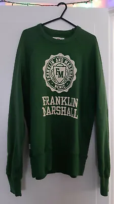£40 • Buy Mens Green Franklin And Marshall FM Varisty Sweatshirt Made In Italy Size Small 