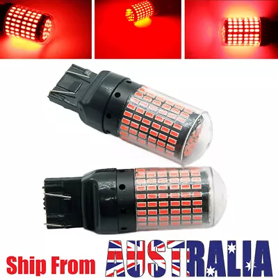 Brake Stop Light Bulbs Red Led T20 7443 7440 W21/5w Globe Bright Error Free 2pcs • $12.29