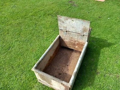 3ft Vintage Galvanized Farm Water Trough/ Planter. • £65