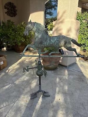 Antique /Vtg Century George M. Patchen Iconic Race Horse Weathervane Full Bodied • $3499