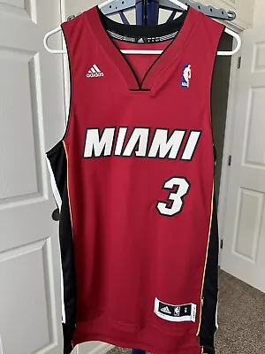 100% Authentic Dwyane Wade Adidas Miami Heat NBA Swingman Jersey Men Size Small • $50