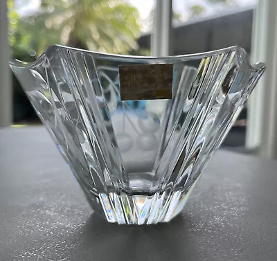 Mikasa Yugoslavia Cherry Design Crystal Glass Bowl  Hexagon • $17.50