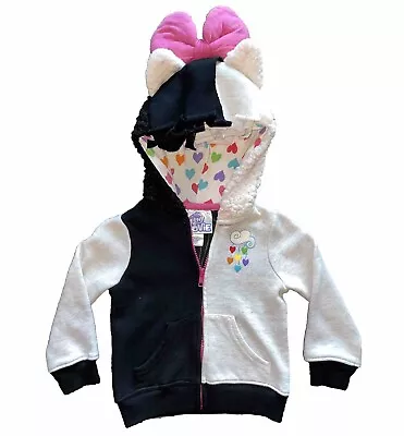 My Little Pony The Movie Songbird Sia Pony Hoodie Bow Hair Jacket 2T • $10