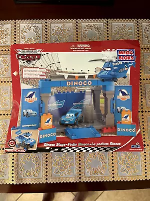 Mega Bloks Cars Dinoco Stage 7785 King Helicopter Dinoco McQueen New Sealed • $500