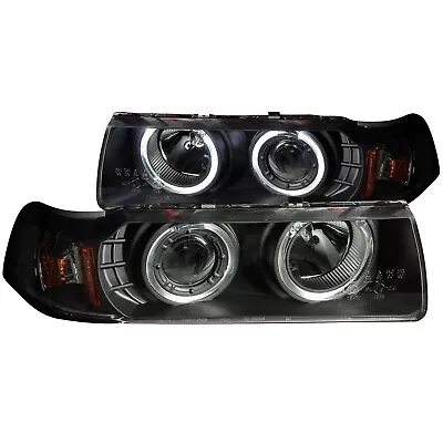 Anzo Projector Headlights G2 Halos Black 1pc For 92-98 Bmw 3 Series E36 4dr • $232.72