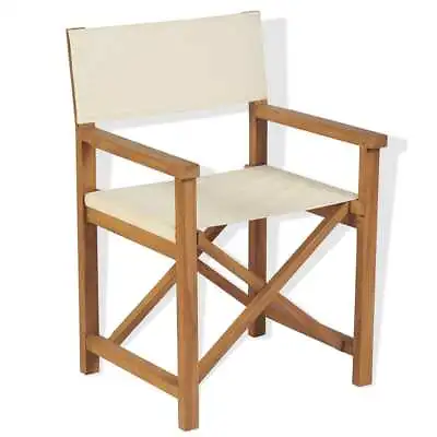 Folding Directors Chair Balcony Garden Portable Makeup Artist Seat Wooden Frame • $188.95
