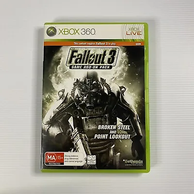Fallout 3 Game Add On Pack Xbox 360 VCG PAL Complete Manual Free Postage • $11.99