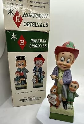 Vintage Hoffman Distill Mini Decanter Mr. Fireman Leprechaun W/ Orig. Box • $23.79