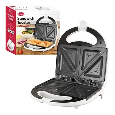 £15.99 • Buy Sandwich Maker Toaster Toastie Maker Panini Press Health Grill Griddle WHITE NEW