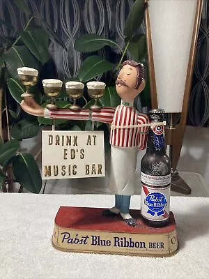 VTG 1950s Pabst Blue Ribbon Beer Bar Display Waiter Customize Sign Collectible • $350