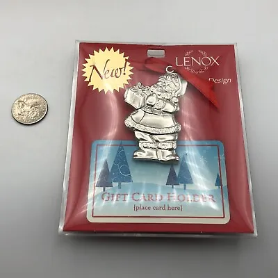 NEW Lenox SANTA CLAUS Gift Card Holder Clip Christmas FOB Ornament SOOO CUTE  P9 • $7.96