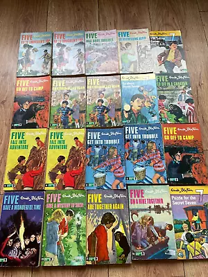 £24 • Buy Famous Five Books Enid Blyton VINTAGE Books Set 1970s Editions X20