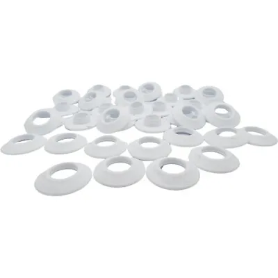 20 White Plastic Snap Eyelets 12mm Washer Sealed For Tarpaulin & Groundsheets • £5.60