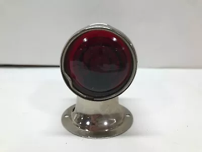 Vintage 1930/1940's Automobile Running Light Red & White Glass Lens • $49.95