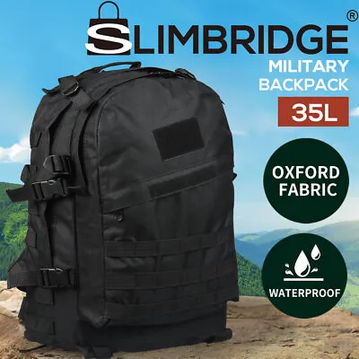 $27.99 • Buy Slimbridge 35L Waterproof Backpack Military Hiking Camping Rucksack Outdoor