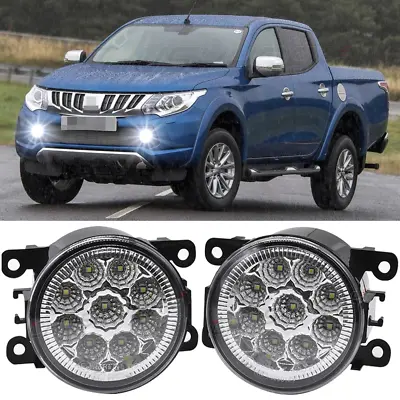 6000K LED Bumper Driving Lamp Fog Light For Mitsubishi L200 Outlander PAJERO L&R • $36.99