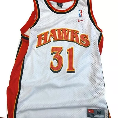 Vintage Nike Mens Jason Terry #31 Atlanta Hawks Jersey White Size M Length + 2 • $66.67