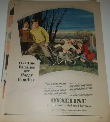 VINTAGE 1960s OVALTINE MAGAZINE ADVERT  • $5