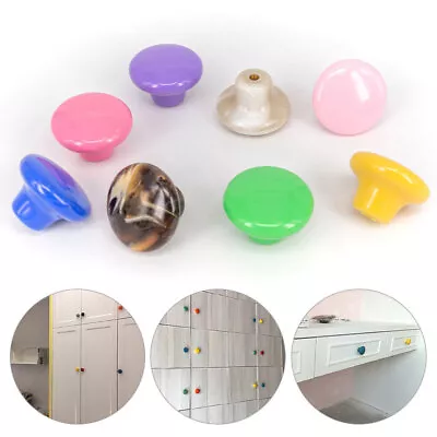 Acrylic Cupboard Knobs Kitchen Door Handles Single Hole Wardrobe Drawer Pulls X1 • £2.20