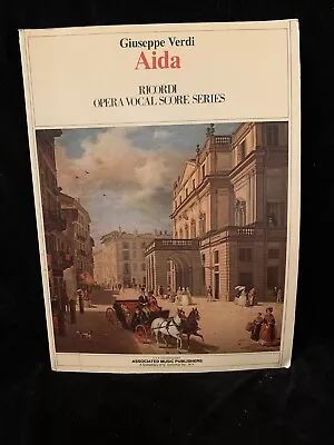 VERDI - Aida - VOCAL SCORE (Italian & English) - RICORDI • $20