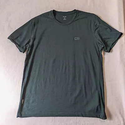 Icebreaker Mens XL Merino Wool T-shirt Short Sleeve Dark Blue/Green Baselayer • $19.95