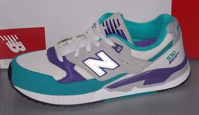 WOMENS NEW BALANCE W 530 AAA In Colors WHITE / TEAL / GREY SIZE 7 • $67.99