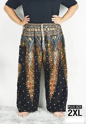 $24.15 • Buy New Plus Size Ladies Harem Pants Baggy Bohemian Boho Hippie  Yoga Trousers DS