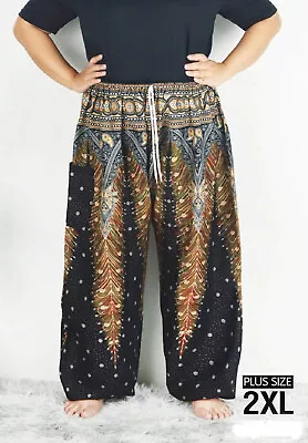 $24.15 • Buy New Plus Size Ladies Harem Pants Baggy Bohemian Boho Hippie  Yoga Trousers DS