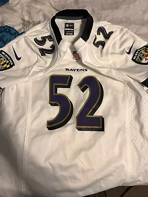 Ray Lewis Baltimore Ravens Away Jersey Original Type Sewn Quality Nfl  • $35