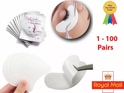 £2.97 • Buy Under Eye Lash Extension Gel Pads Patches Hydrogen Lint Free Make Up UK
