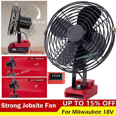 Cordless Fan For Milwaukee 18V Battery Portable Jobsite Floor Fan-Tool Only • $33.98