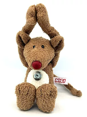 NICI Plush Hugger Mouse 2000s Wrap Arms 25cm 10in Seam Tag Chest Logo Button • $12