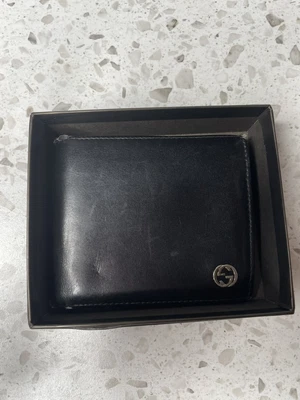 $200 • Buy Authentic Gucci Wallet Mens Black