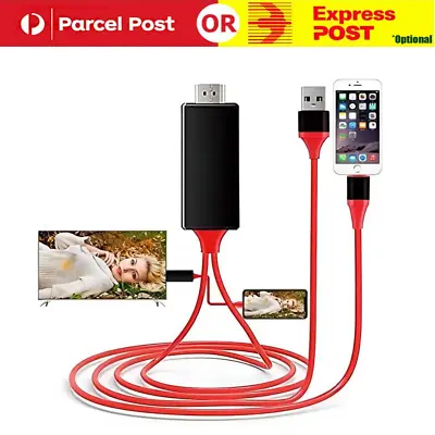 For IPhone To HDMI Digital TV Adapter Cable For IPhone 14 13 12 11 Pro XS  IPad • $18.95