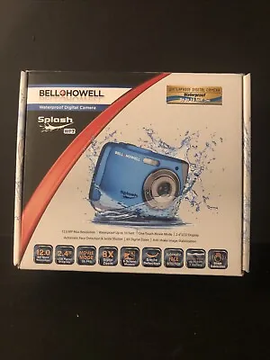 Bell & Howell Splash WP7 Waterproof Digital Camera 12 MP 8X Zoom 2.4 LCD New • $22.45
