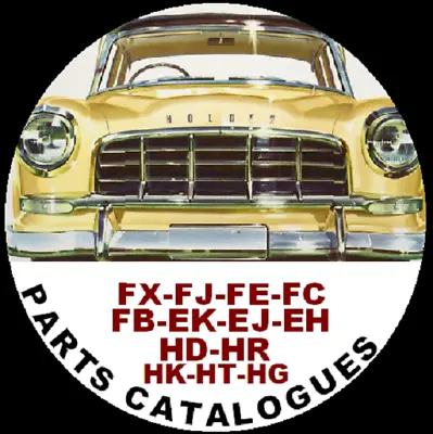 HOLDEN 48 FJ FE FC FB EK EJ EH HD HR All Models FACTORY PARTS CATALOGUE • $14.95