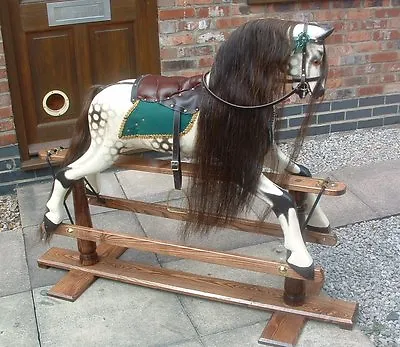 BEST Quality Rocking Horse Hair Mane Tail F'lock Set ON HIDE -CHESTNUT S M L • £75