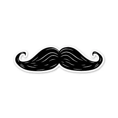 Moustache Car Sticker Window Decal 6  X 3  • $3