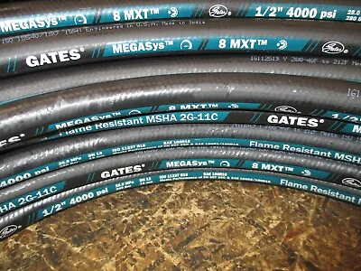 Gates Hydraulic Hose 8mxt 1/2  100' Feet Two Wire Hose Sae 100r16 4000 Psi • $453