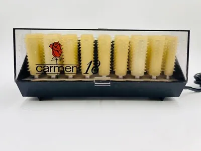 Carmen 18 Curlers Vintage Retro Heated Hair Rollers Scandinavian Design Denmark • $111.60