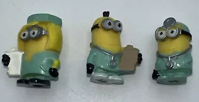 Lot Of 3 Mini Minions Despicable Me Medical Doctor Figures • $8.95