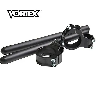 Vortex 43mm Clip Ons 7 Deg Black R6S GSXR 750 1100 R6 • $140.20