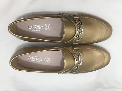 Venettini Kids Size 31 Patent Gold Slip-On Buckle Shoe Loafer BRAND NEW • $20