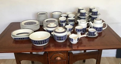 £249 • Buy Royal Doulton Tangier Lambethware Stoneware 106 Piece Dinner & Tea Set - VGC