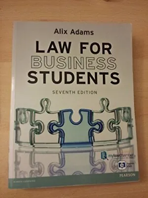 Law For Business Students Premium Pack Adams Ms Alix • £4.48