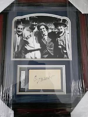 Groucho Marx 16x19 Framed Autographed  Display With Lou Gehrig PSA DNA Certified • $929.95